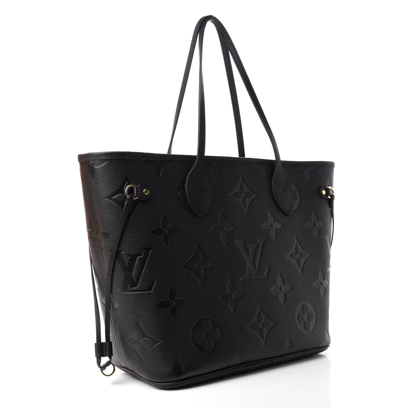 Louis Vuitton Empreinte Monogram Giant Neverfull MM Tote Bag - Black