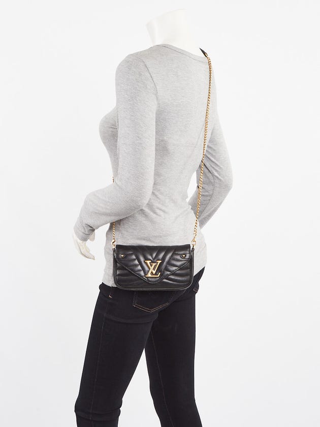 Louis Vuitton New Wave Chain Pochette Crossbody Bag - Black