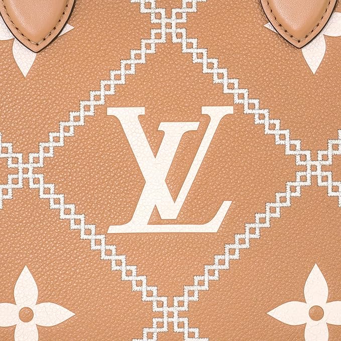 Louis Vuitton Empreinte Monogram Giant Broderies OnTheGo MM Tote Bag - Light Brown