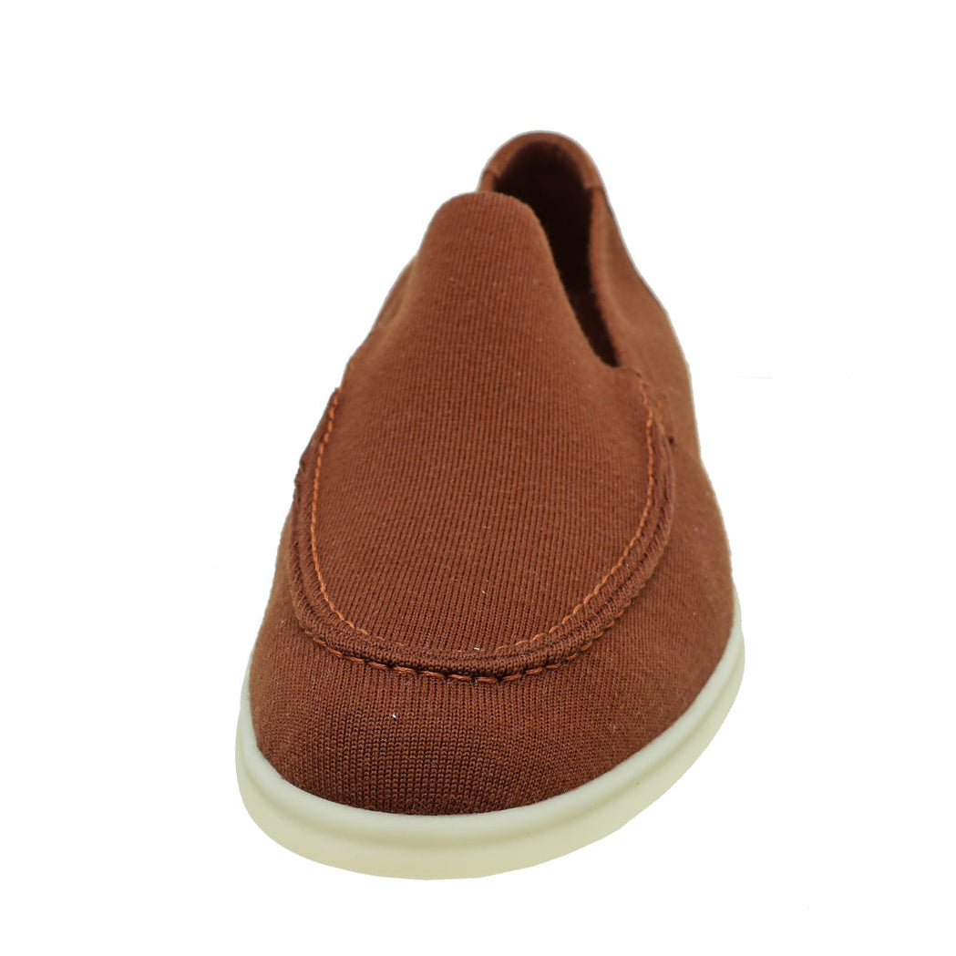 Loro Piana Classic Summer Knitted Walk Loafer - Rust (227)