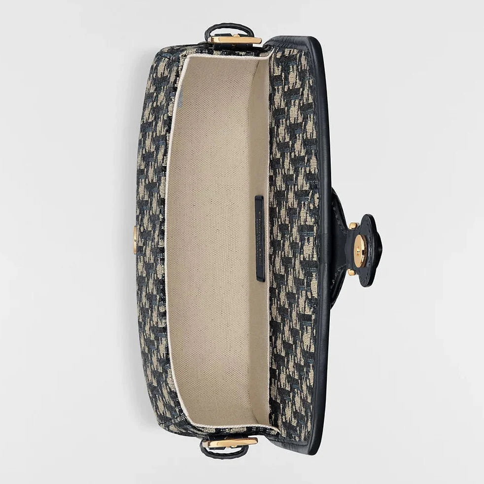 Dior Medium Dior Oblique Jacquard Bobby Bag - Blue
