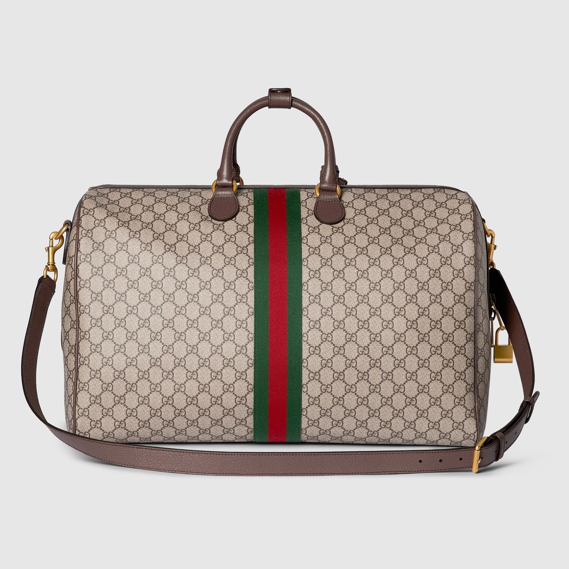 Gucci Savoy GG Monogram Large Duffle Bag – Beige