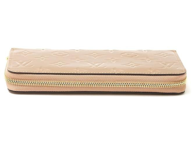 Louis Vuitton Monogram Vernis Zippy Wallet - Beige