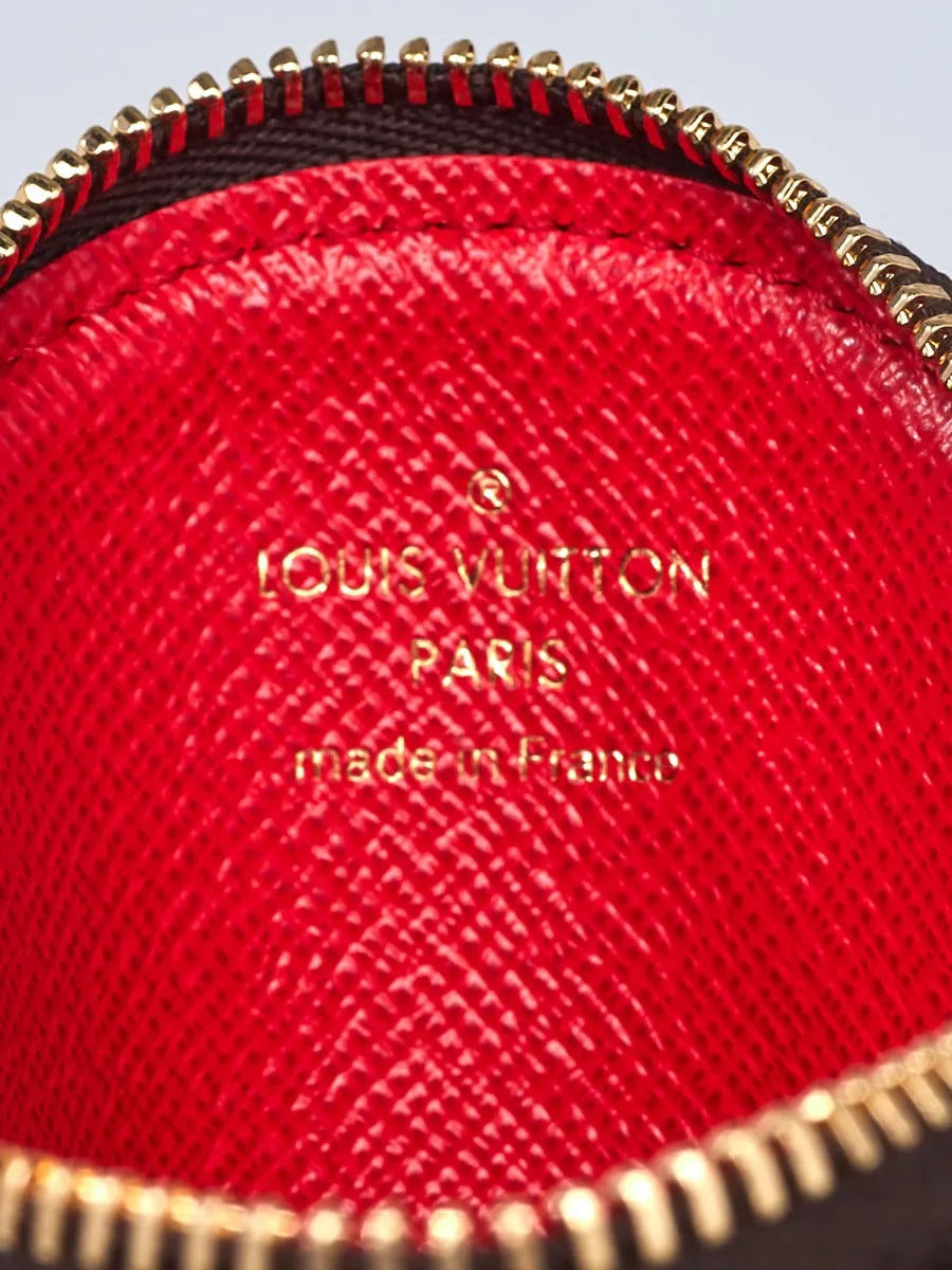 Louis Vuitton Limited Edition Monogram Christmas Round Coin Purse - Brown
