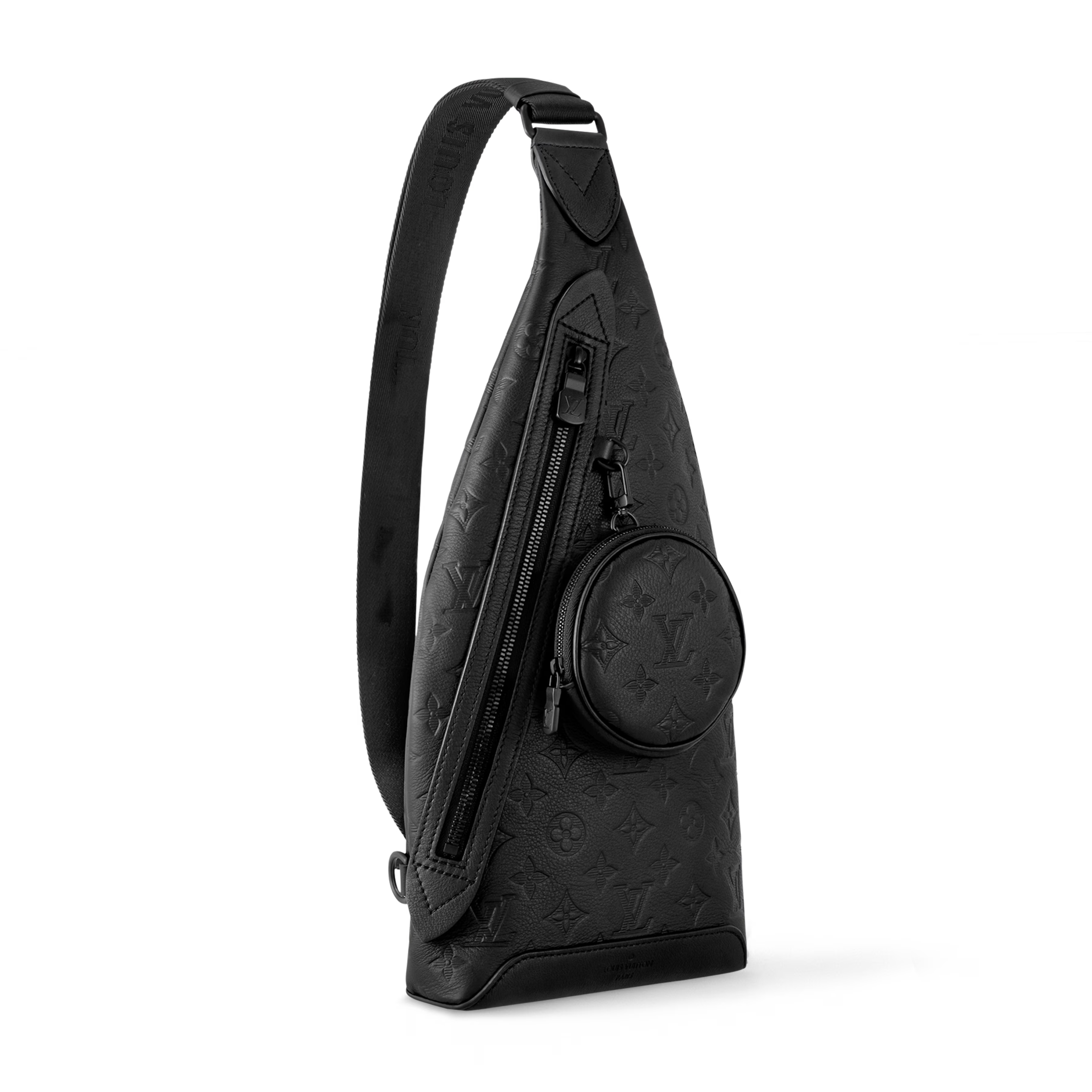 Louis Vuitton Monogram Shadow Leather Duo Slingbag Bag – Black