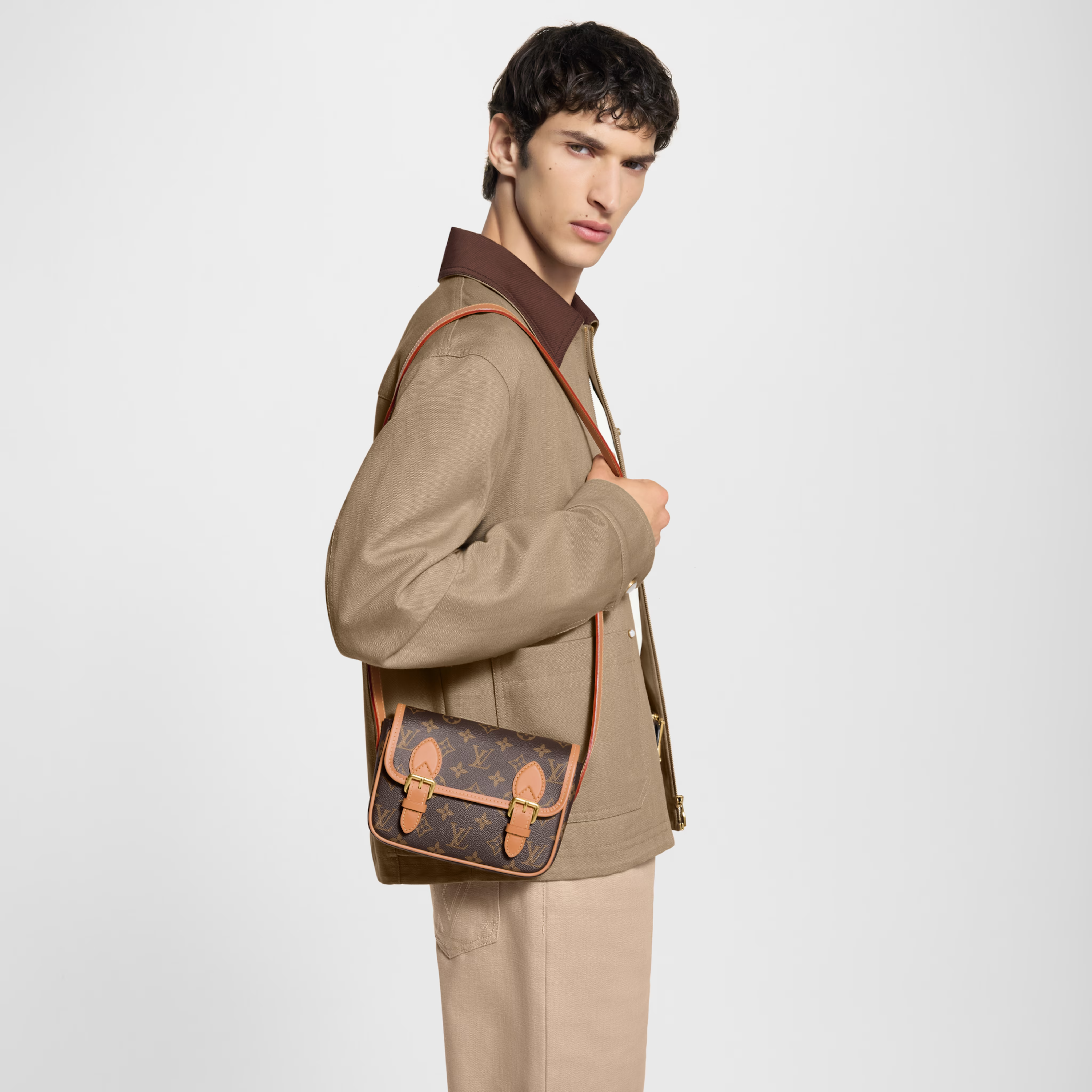 Louis Vuitton Monogram Canvas Satchel Wearable Wallet – Brown