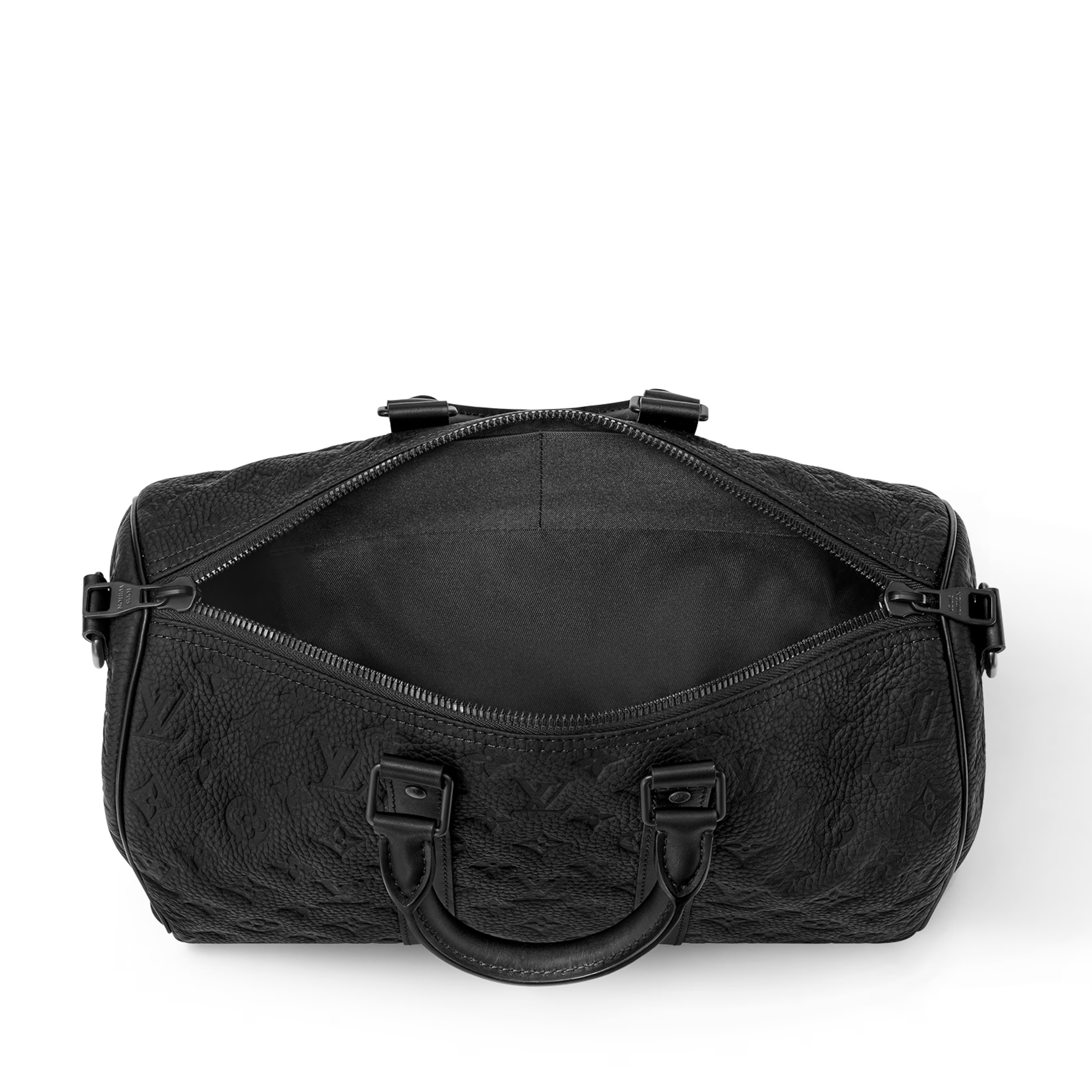 Louis Vuitton Taurillon Monogram Keepall Bandoulière 35 Duffle Bag – Black