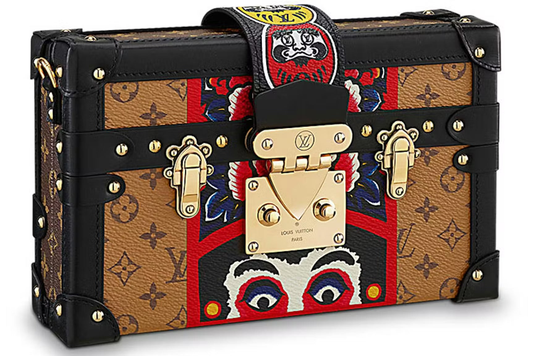 Louis Vuitton x Kansai Yamamoto Monogram Reverse Petite Malle Crossbody Bag - Brown