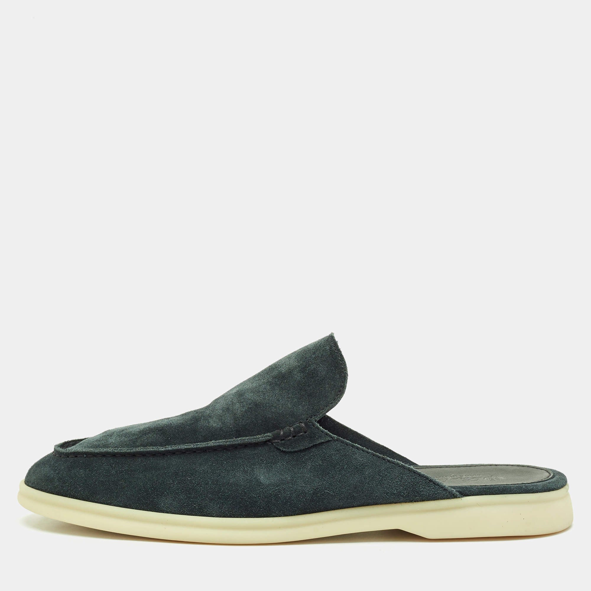 Loro Piana Babouche Walk The Spirit of Elegance® Loafer – Dark Green