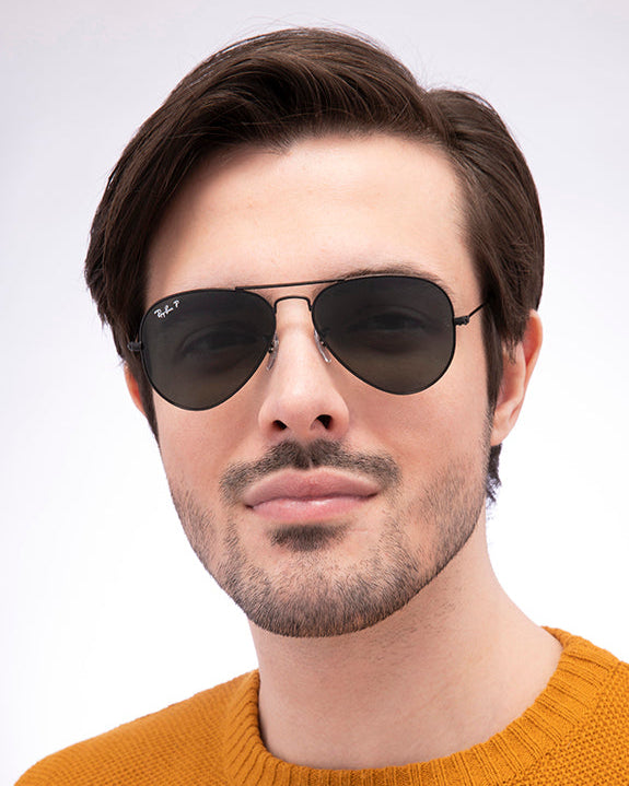 Ray Ban Aviator Classic RB3025 002/58 Black Frame Sunglasses