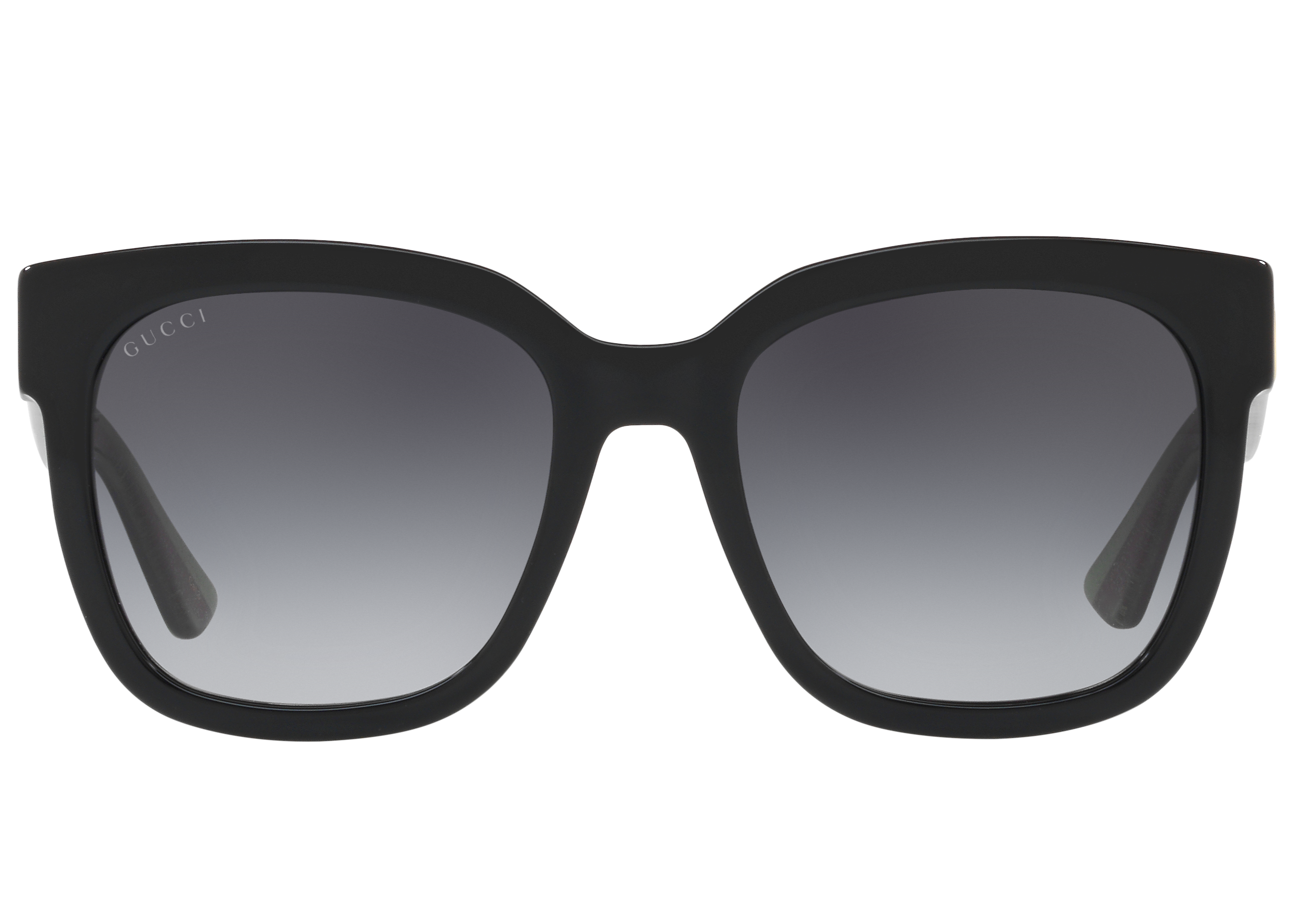 Gucci GG0034S Rectangular Frame Black Sunglasses