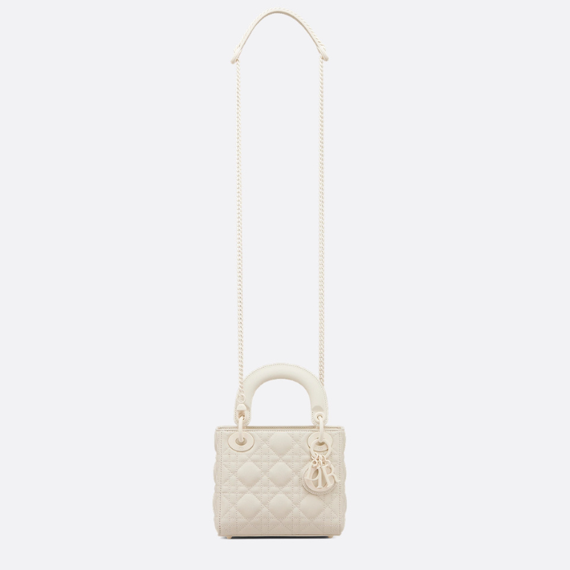 Dior Mini Lady Dior Bag - White