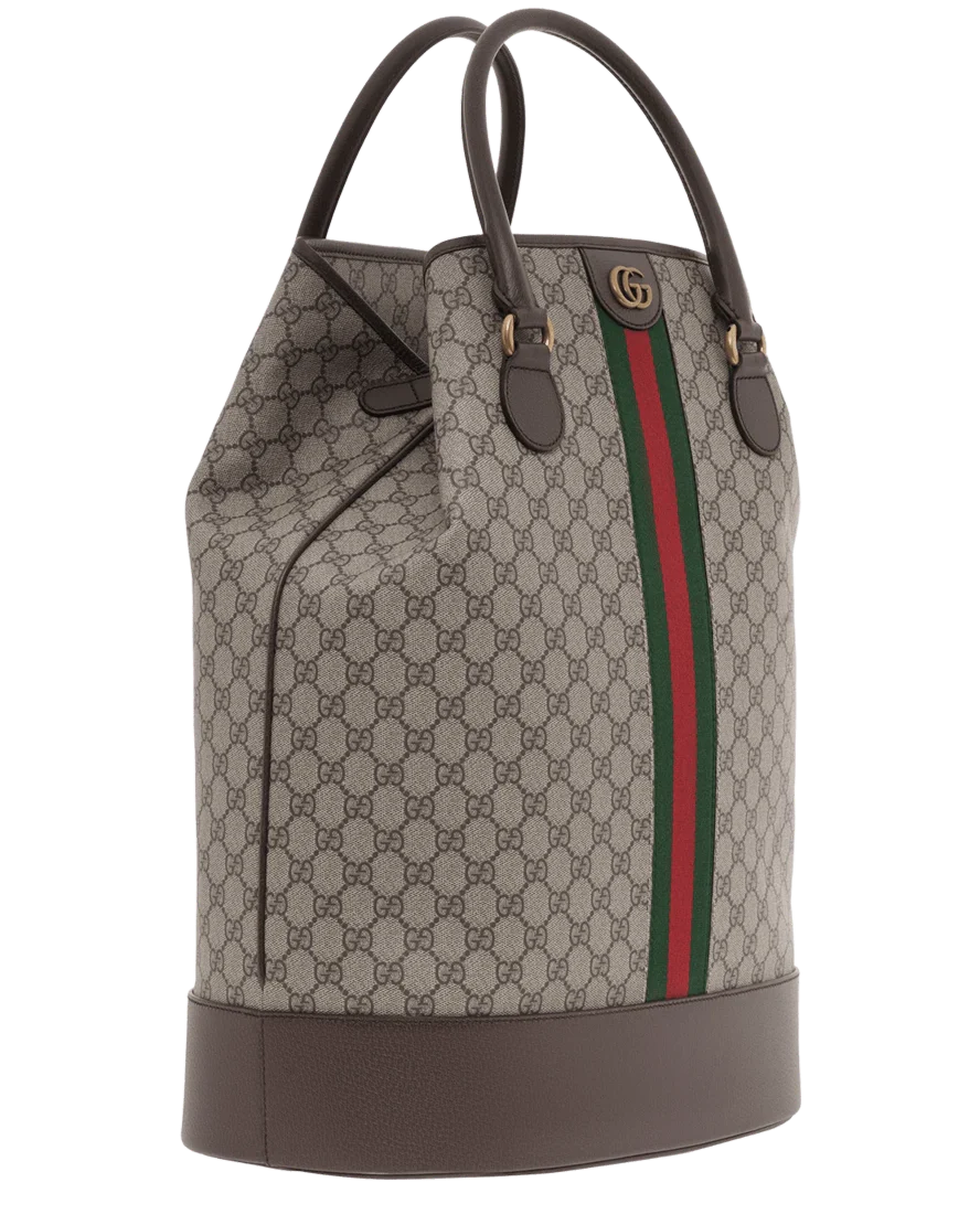 Gucci Signature GG Canvas Savoy Duffle Bag – Beige