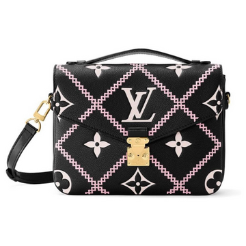 Louis Vuitton Pochette Métis Crossbody Bag - Black