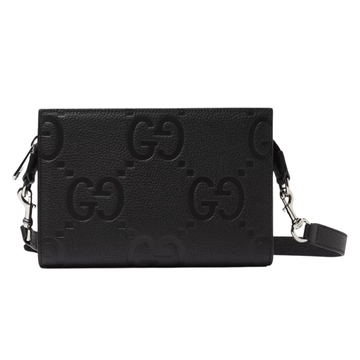 Gucci Jumbo GG Mini Leather Bag – Black