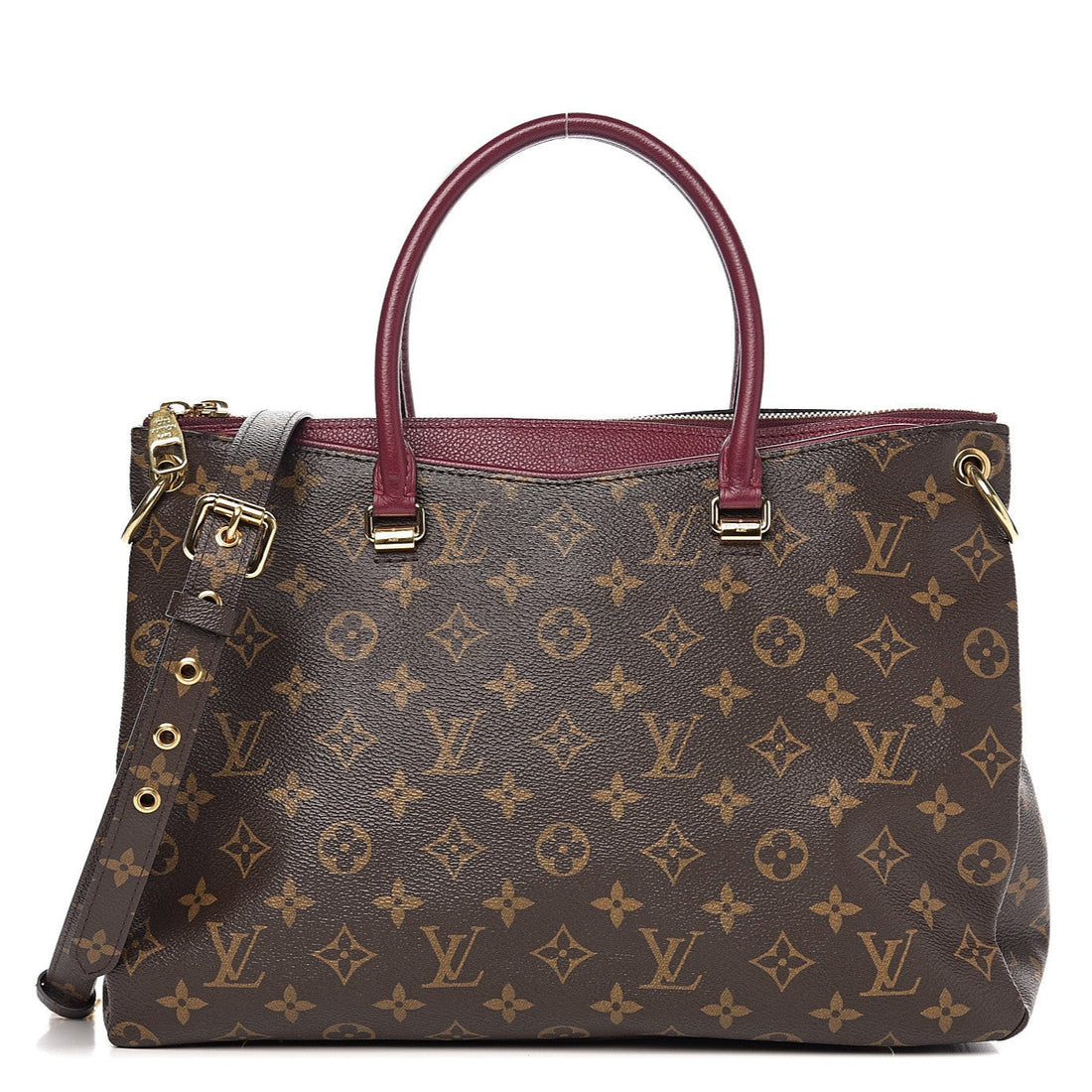 Louis Vuitton Palais Raisin Tote Bag - Brown Red