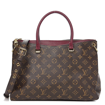 Louis Vuitton Palais Raisin Tote Bag - Brown Red