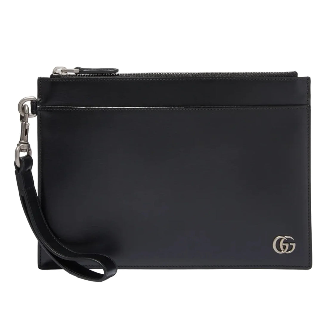 Gucci GG Marmont Smooth Leather Pouch – Black