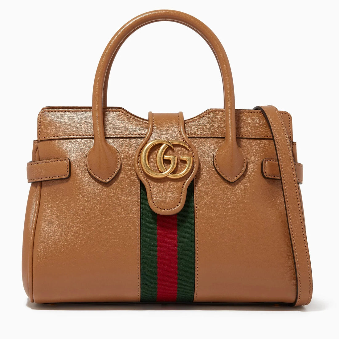 Gucci Small Dahlia GG Handle Bag – Brown