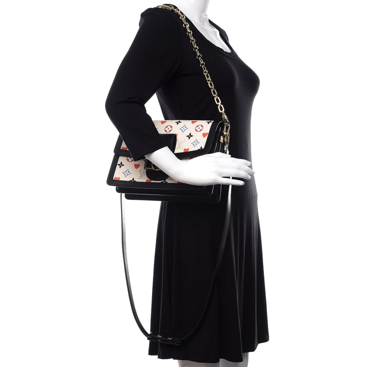 Louis Vuitton Dauphine MM Tote Bag - White