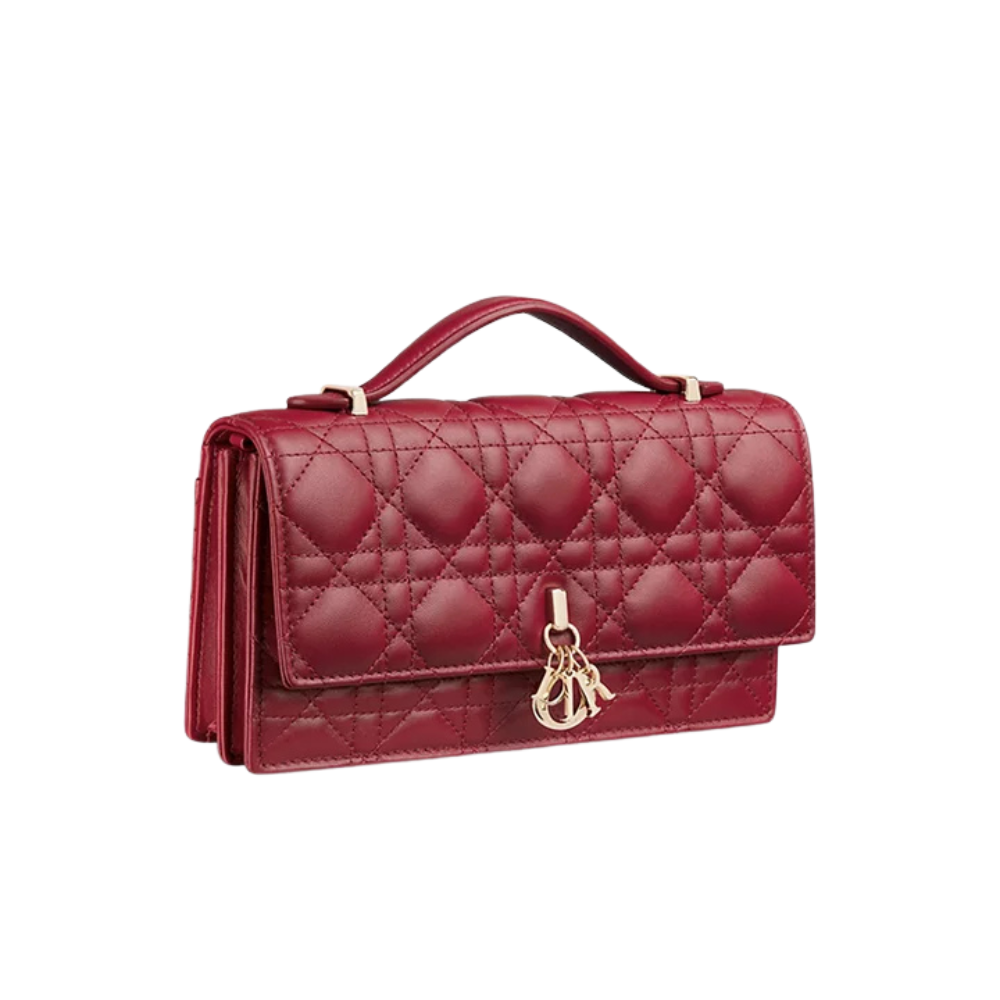 Dior My Dior Mini Bag Cannage Lambskin – Red