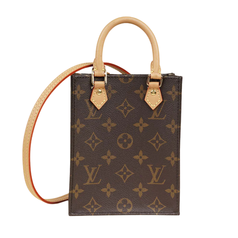 Louis Vuitton Monogram Canvas Petit Sac Plat Crossbody Bag – Brown