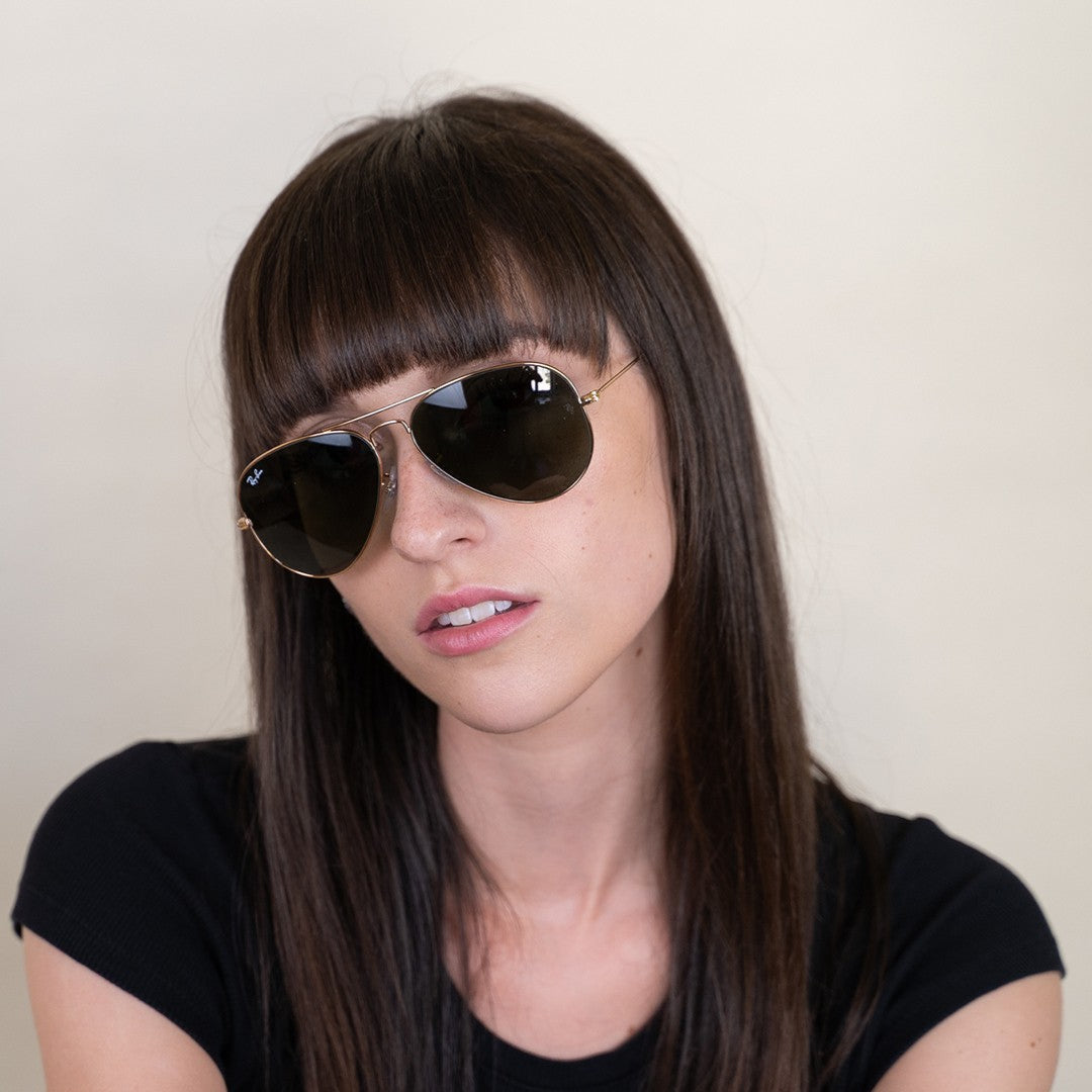 Ray Ban Aviator Classic RB3025 L0205 Gold Frame Sunglasses