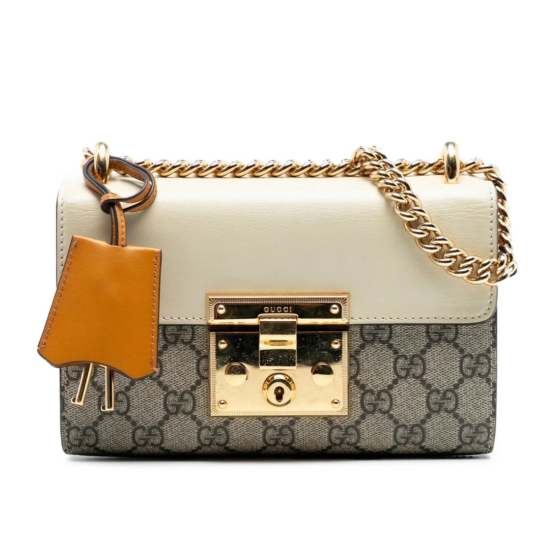 Gucci Padlock GG Supreme Shoulder Bag – Beige