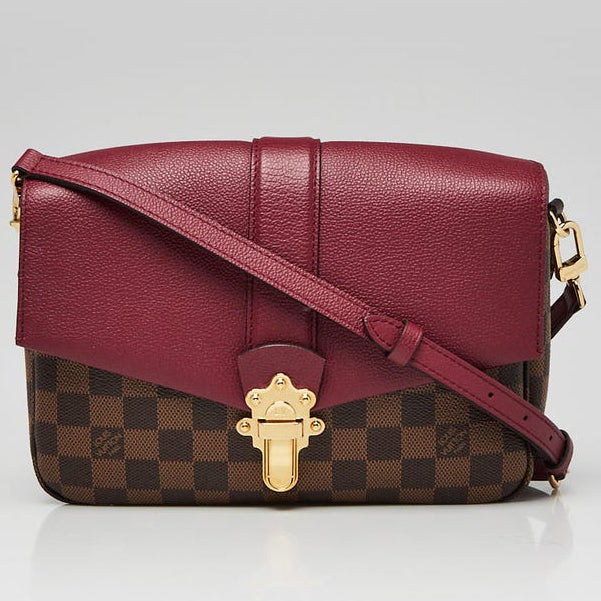 Louis Vuitton Damier Ebene Clapton Crossbody Shoulder Bag - Brown