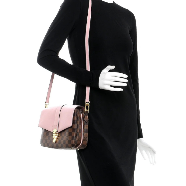 Louis Vuitton Damier Ebene Clapton Crossbody Bag - Magnolia Pink