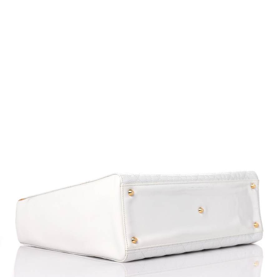Dior Large Lady Dior Bag - Latte Cannage Lambskin