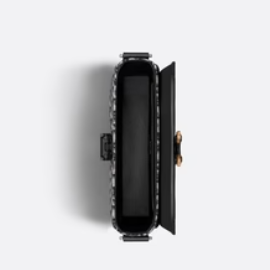 Dior Medium Saddle Messenger Bag with Flap - Black