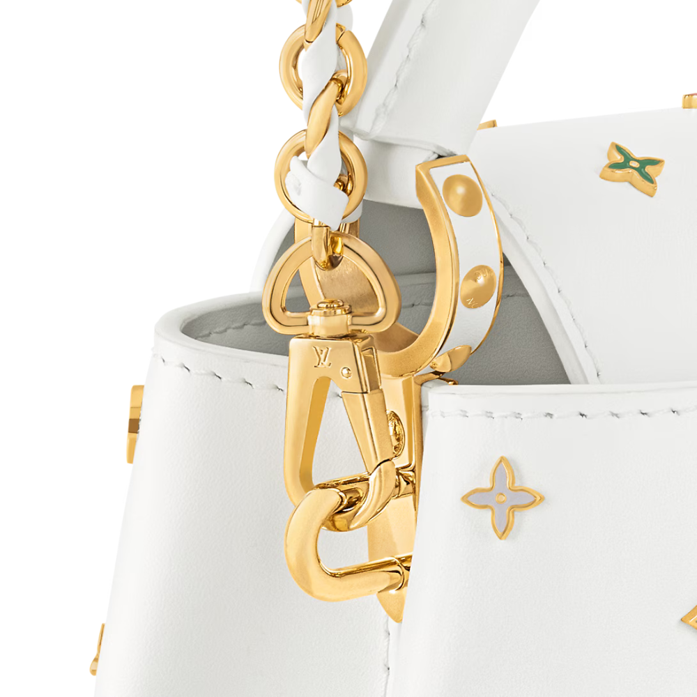 Louis Vuitton x Takashi Murakami Capucines Mini Handbag – White