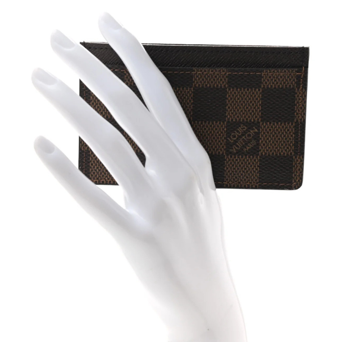 Louis Vuitton Damier Ebene Card Holder - Brown