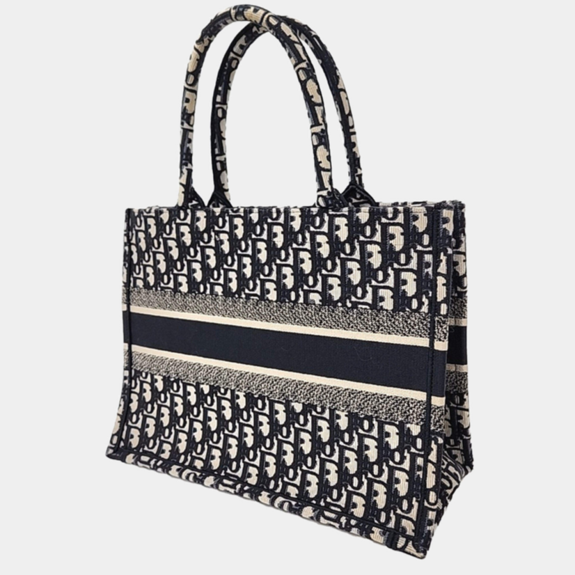 Dior Medium Dior Book Tote - Navy Blue