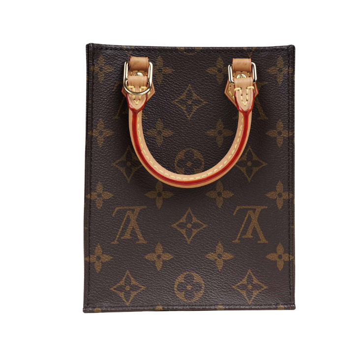 Louis Vuitton Monogram Canvas Petit Sac Plat Crossbody Bag – Brown