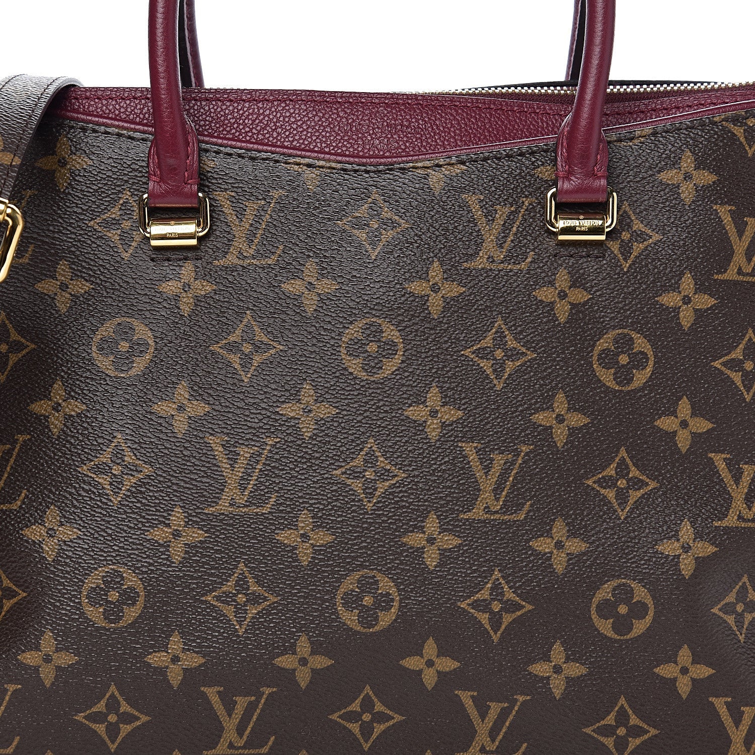 Louis Vuitton Palais Raisin Tote Bag - Brown Red