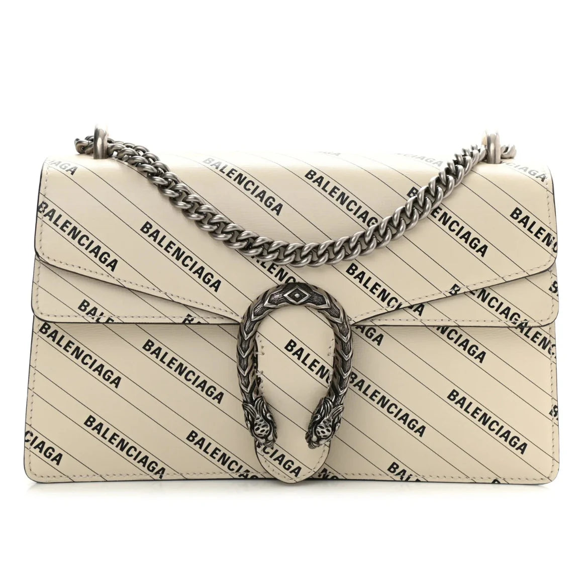 Gucci X Balenciaga Calfskin Dionysus Small Shoulder Bag  – White