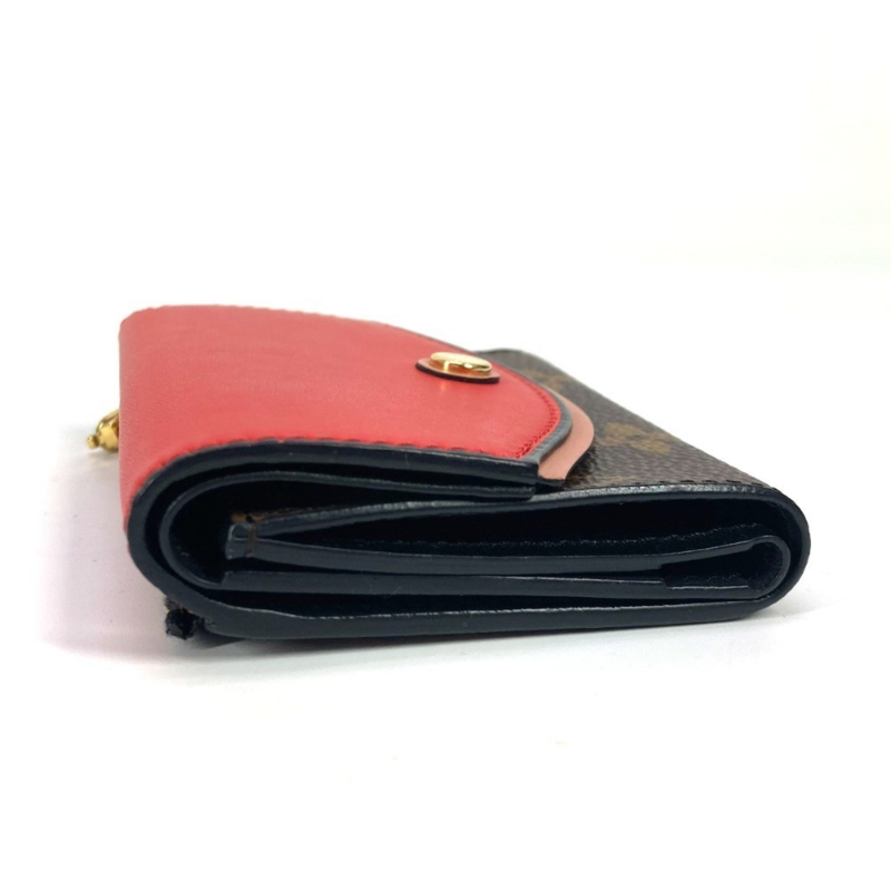 Louis Vuitton Monogram Portefeuille Tuileries Compact Wallet - Red/Brown