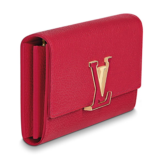 Louis Vuitton Taurillon Leather Capucines Wallet - Scarlett Red