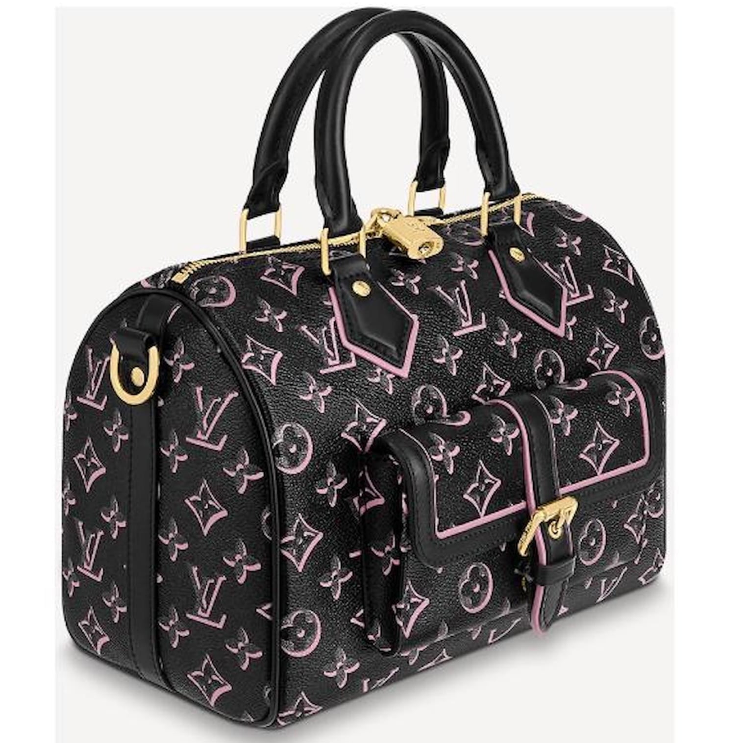 Louis Vuitton Monogram Fall for You Speedy Bandoulière 25 Handbag -  Black