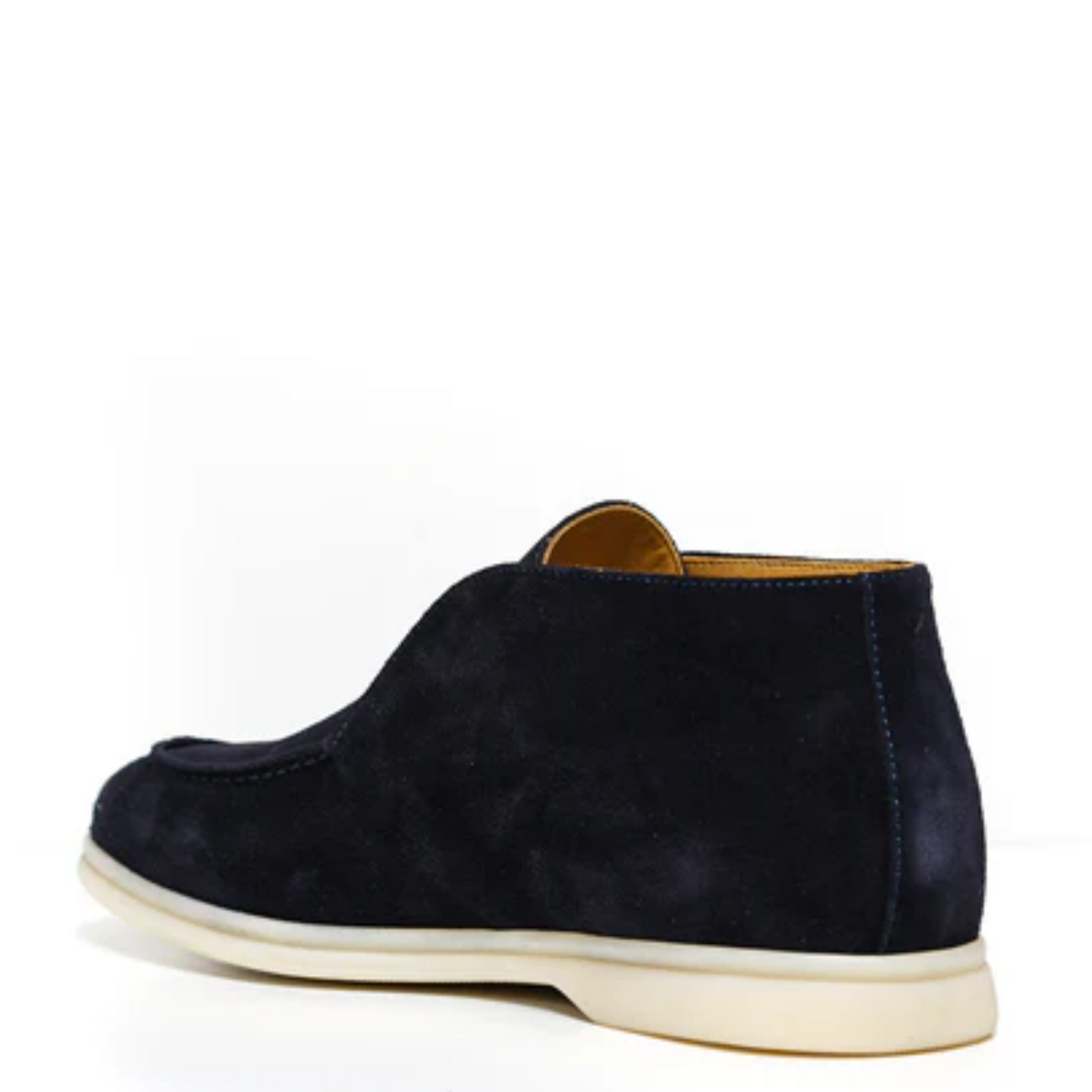 Loro Piana Open Walk Suede Ankle Boots - Black