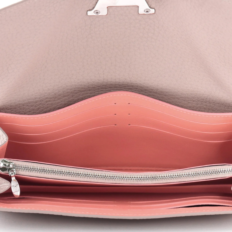 Louis Vuitton Capucines Taurillon Leather Wallet - Gray/Multicolor