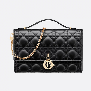 Dior My Dior Top Handle Bag - Black