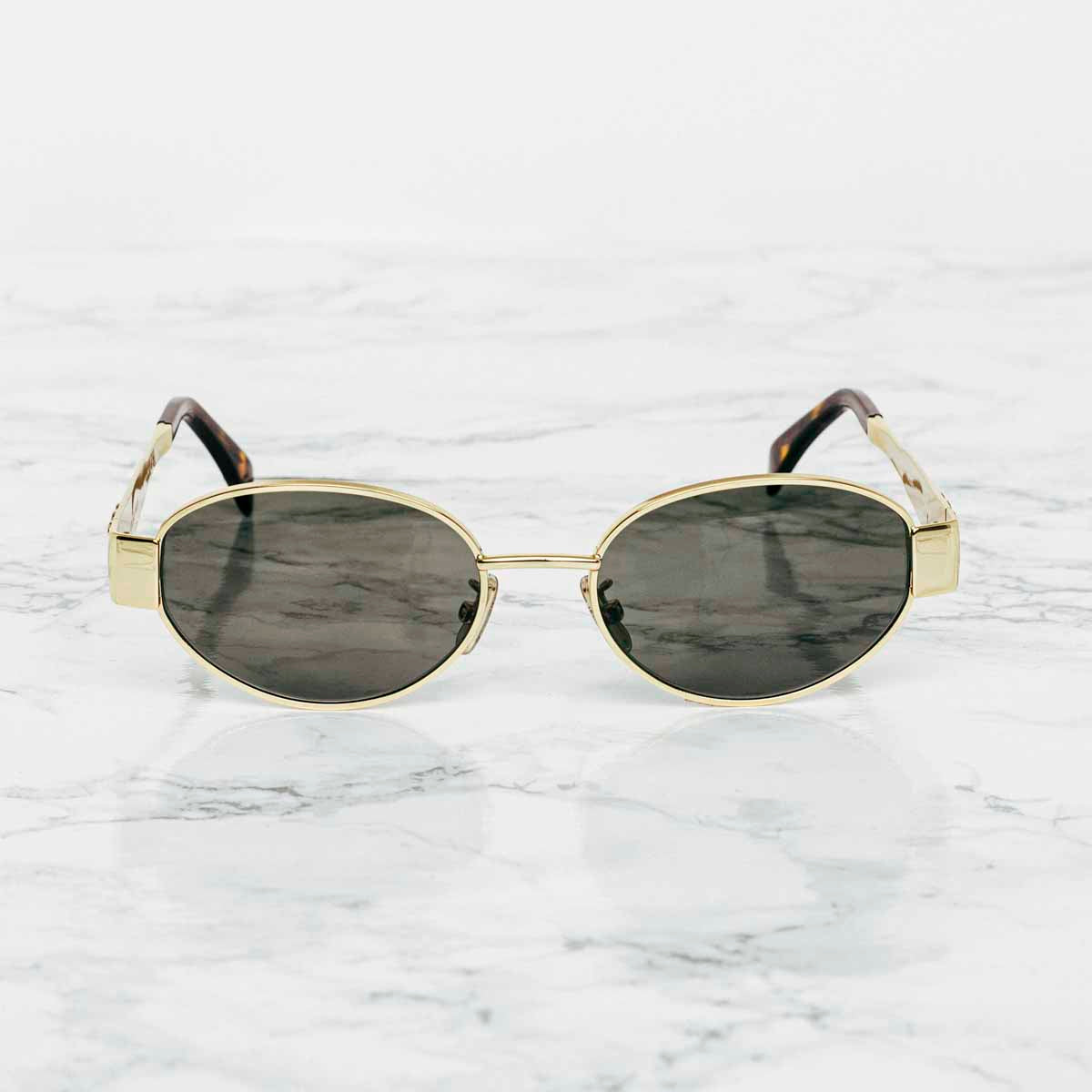 Celine CL40235 30N Triomphe Metal Gold Sunglasses