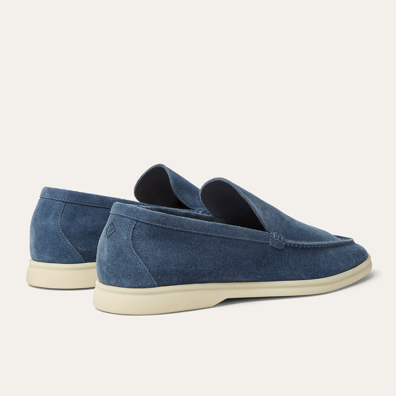 Loro Piana Summer Walk Suede Loafers - Black Figs (W1CQ)