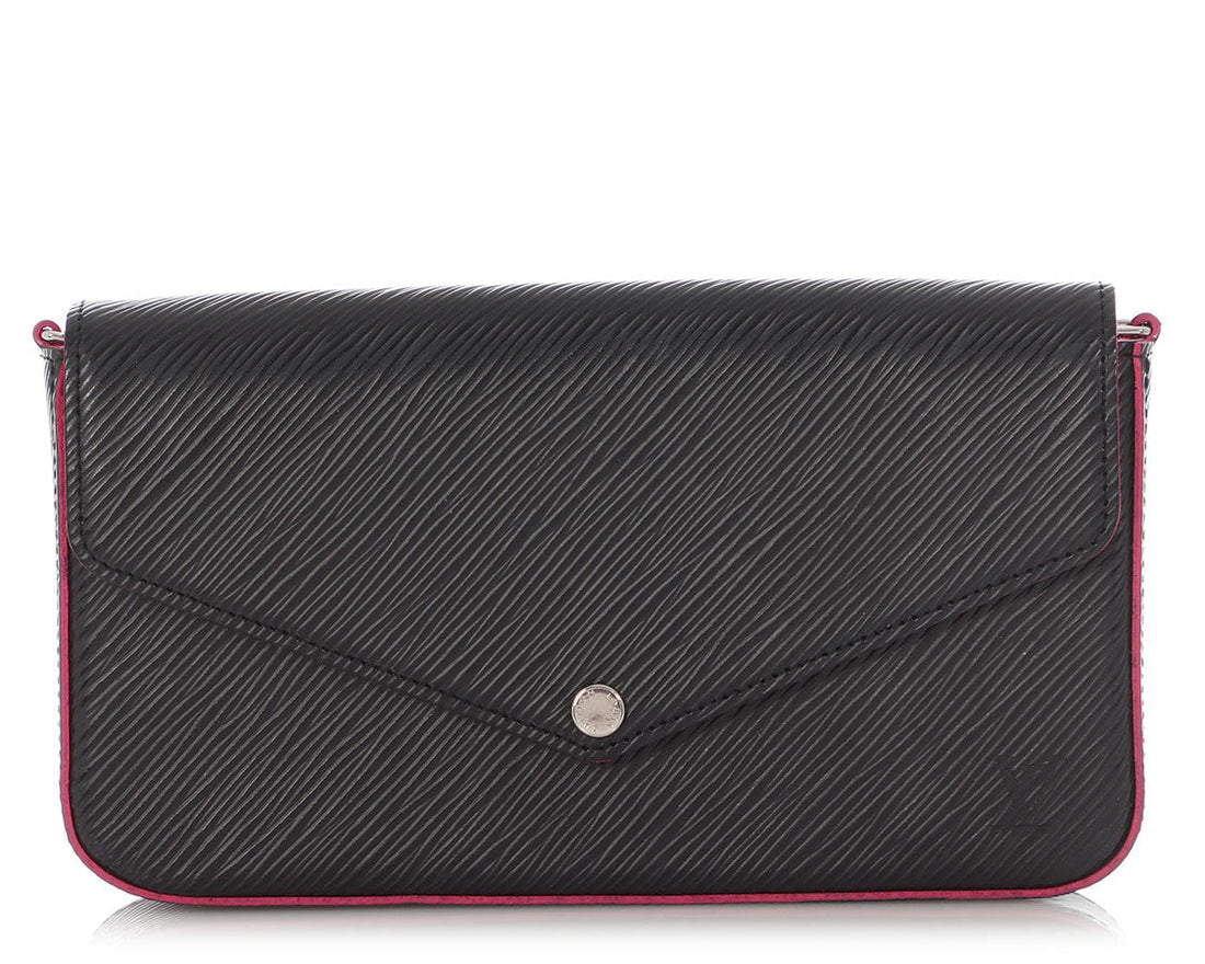 Louis Vuitton Epi Pochette Felicie Chain Bag - Black Hot Pink