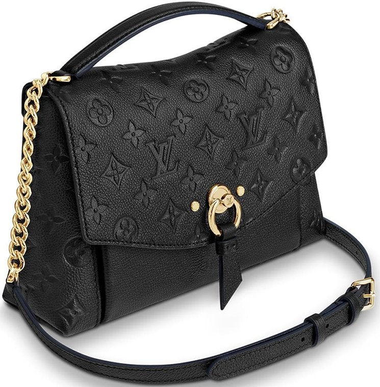 Louis Vuitton Monogram Empreinte Blanche BB Shoulder Bag - Black