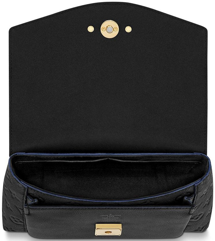 Louis Vuitton Monogram Empreinte Blanche BB Shoulder Bag - Black