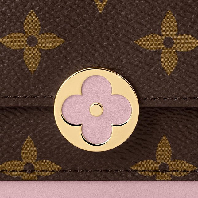 Louis Vuitton Monogram Canvas Flore Chain Wallet Bag - Rose Ballerine